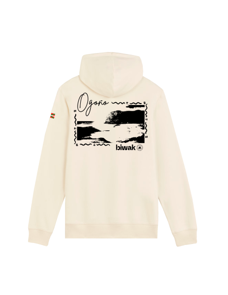 Sudadera hueso - Ogoño parte trasera